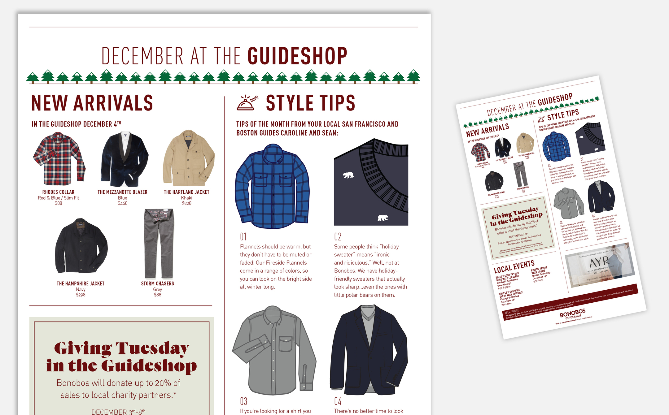 Bonobos Guideshop Monthly Newsletters